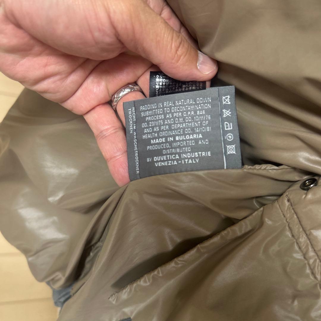 【美品】DUVETICA グレー ウールダウンベスト