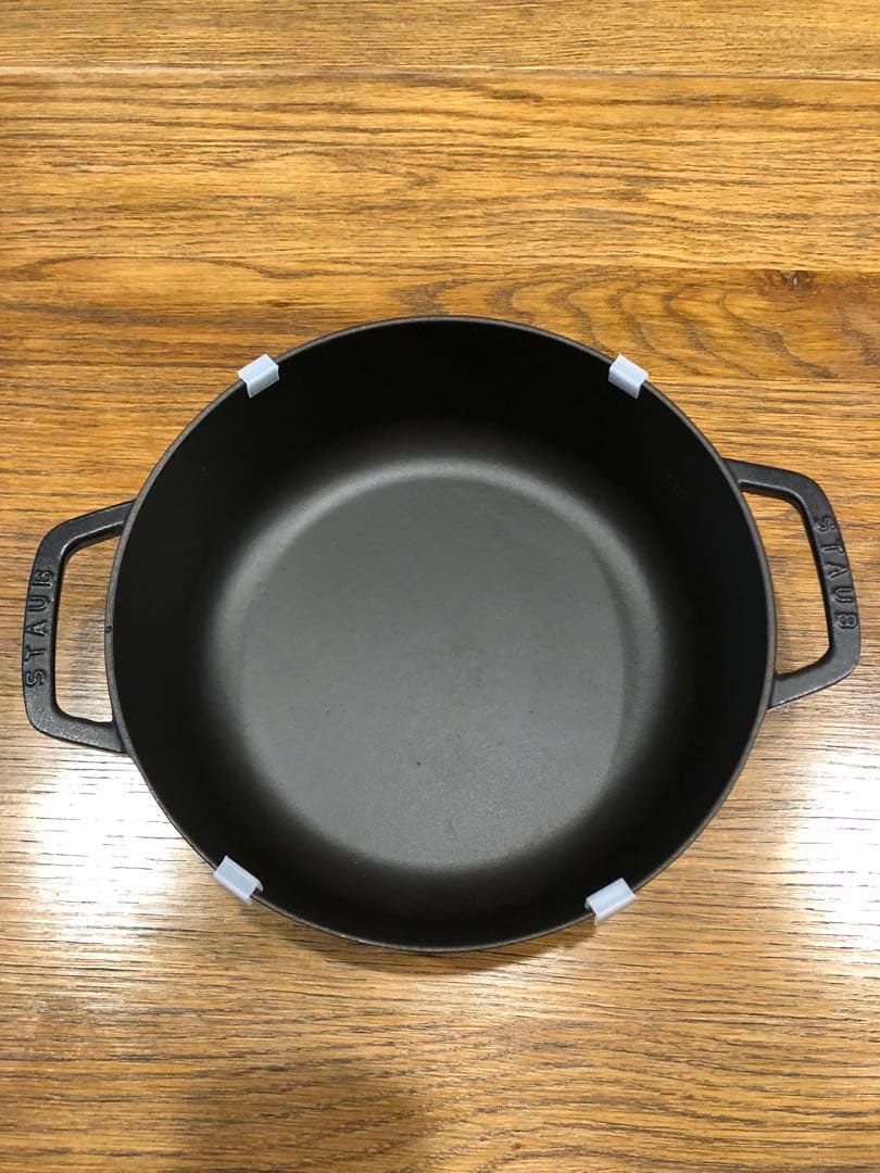 STAUB ストウブ鍋　26 黒　シャロー
