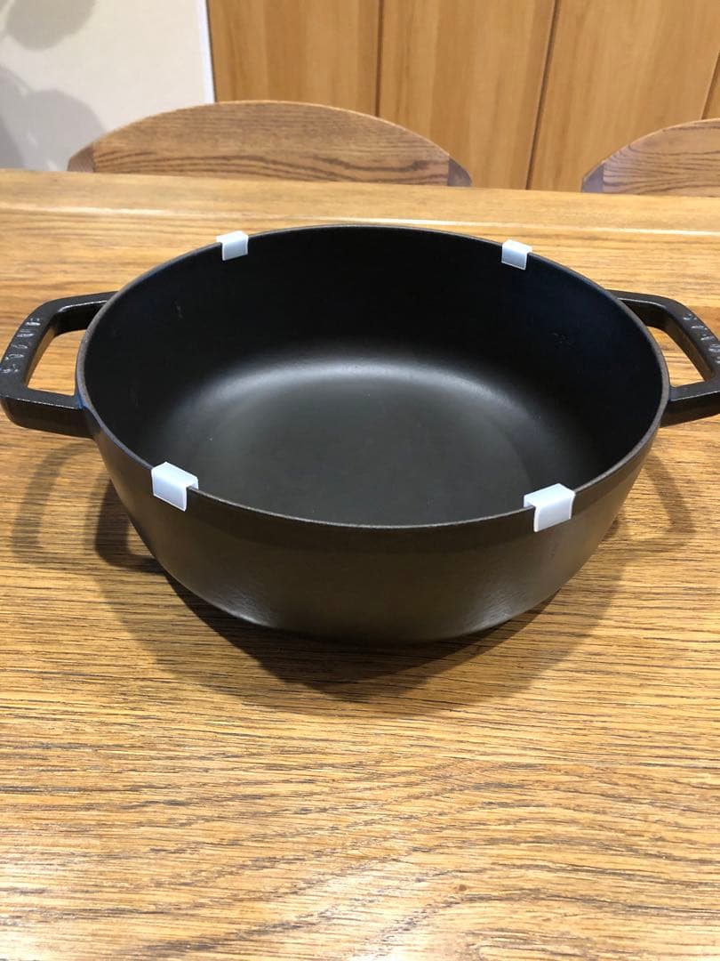 STAUB ストウブ鍋　26 黒　シャロー