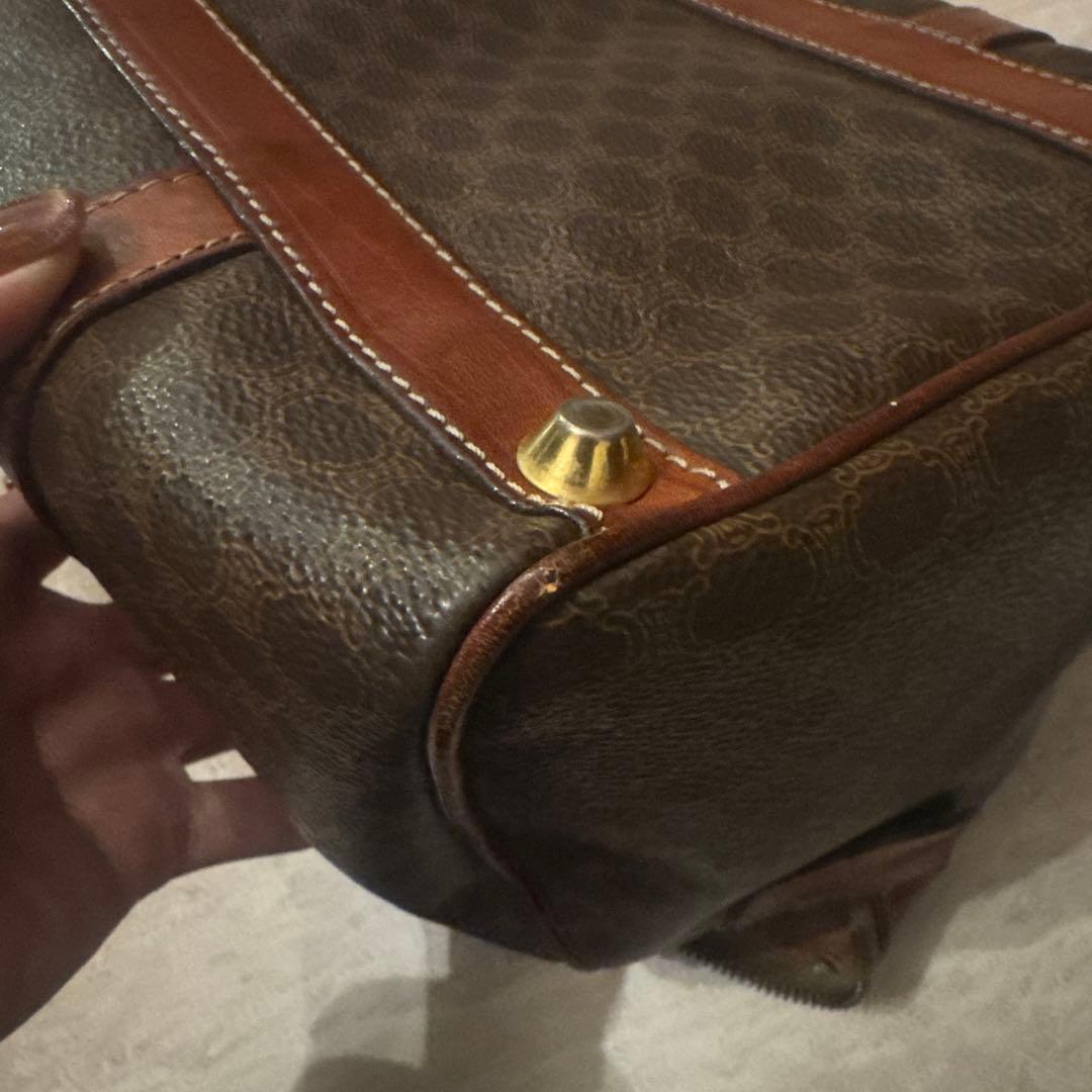CELINE マカダム ミニボストンバッグ
