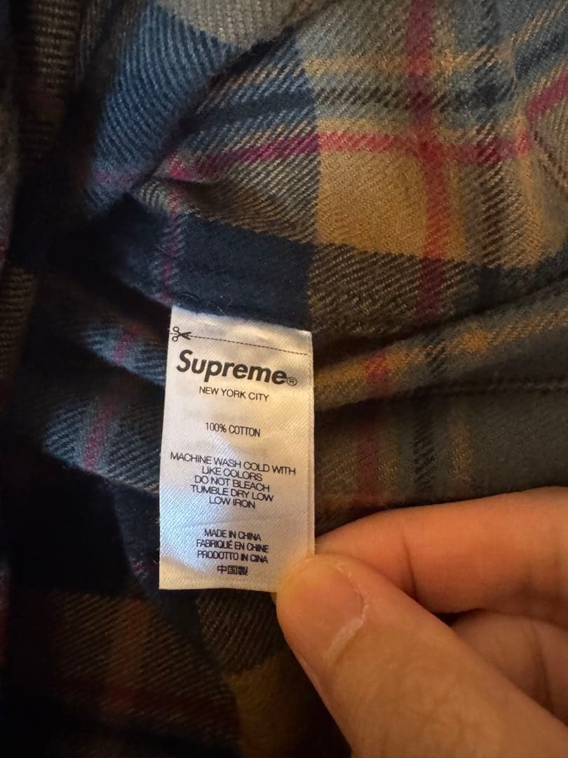 supreme flannel shirt シュプリーム　フランネル　ネルシャツ