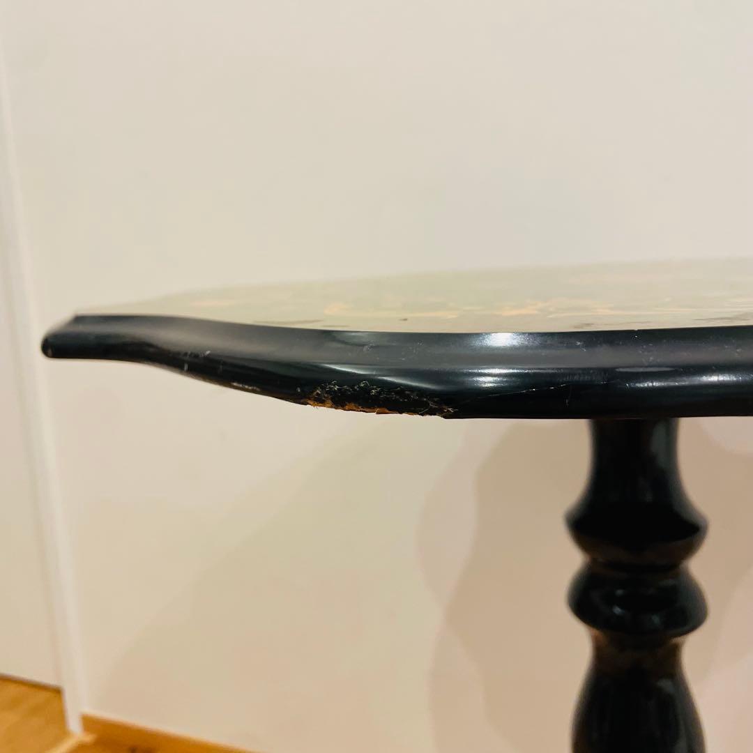 イタリア製 象嵌サイドテーブル コーヒーテーブル グリーン アンティーク