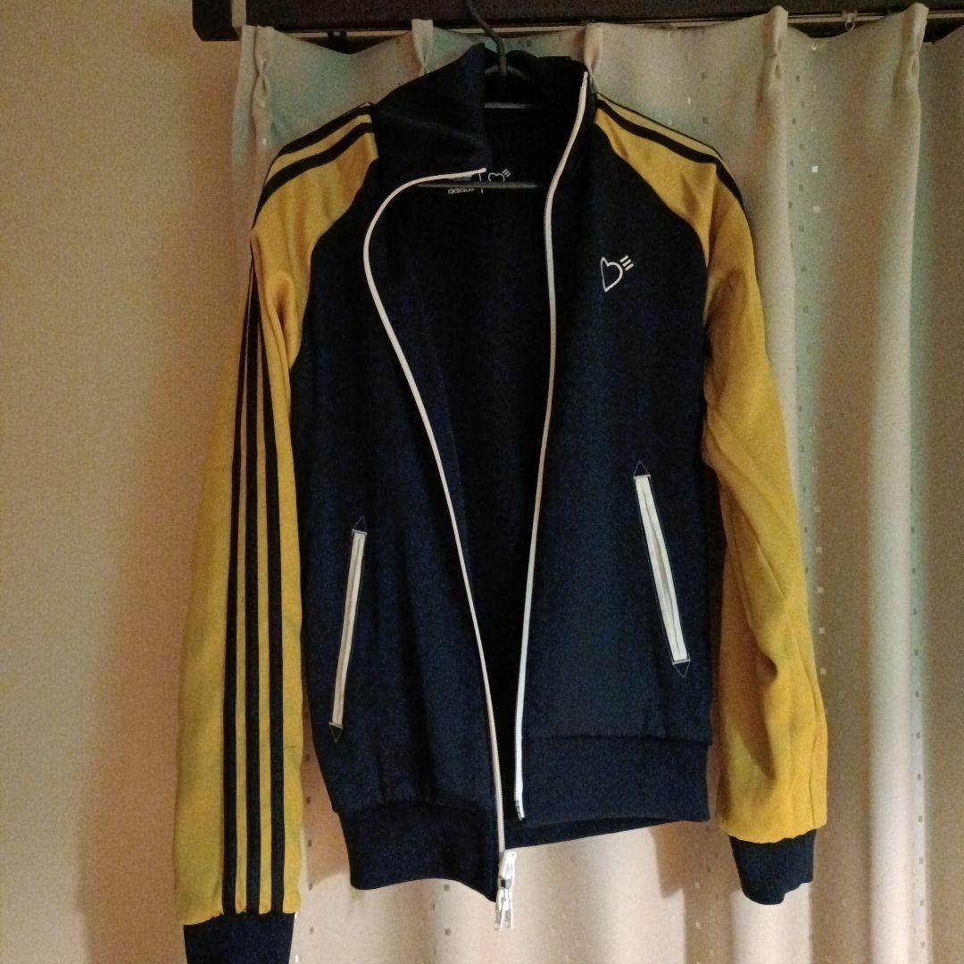 adidas ヒューマンメイド　ジャージ ネイビー/イエロー XS