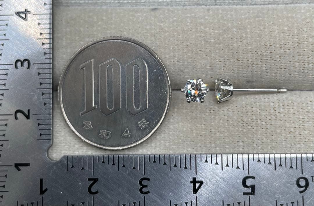 最終交渉可JA173★高級 ダイヤモンド0.49ct プラチナ ピアス