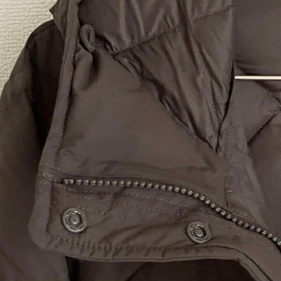 ユニクロ　パフテックロングコートリラックスフィット　L ダークブラウン