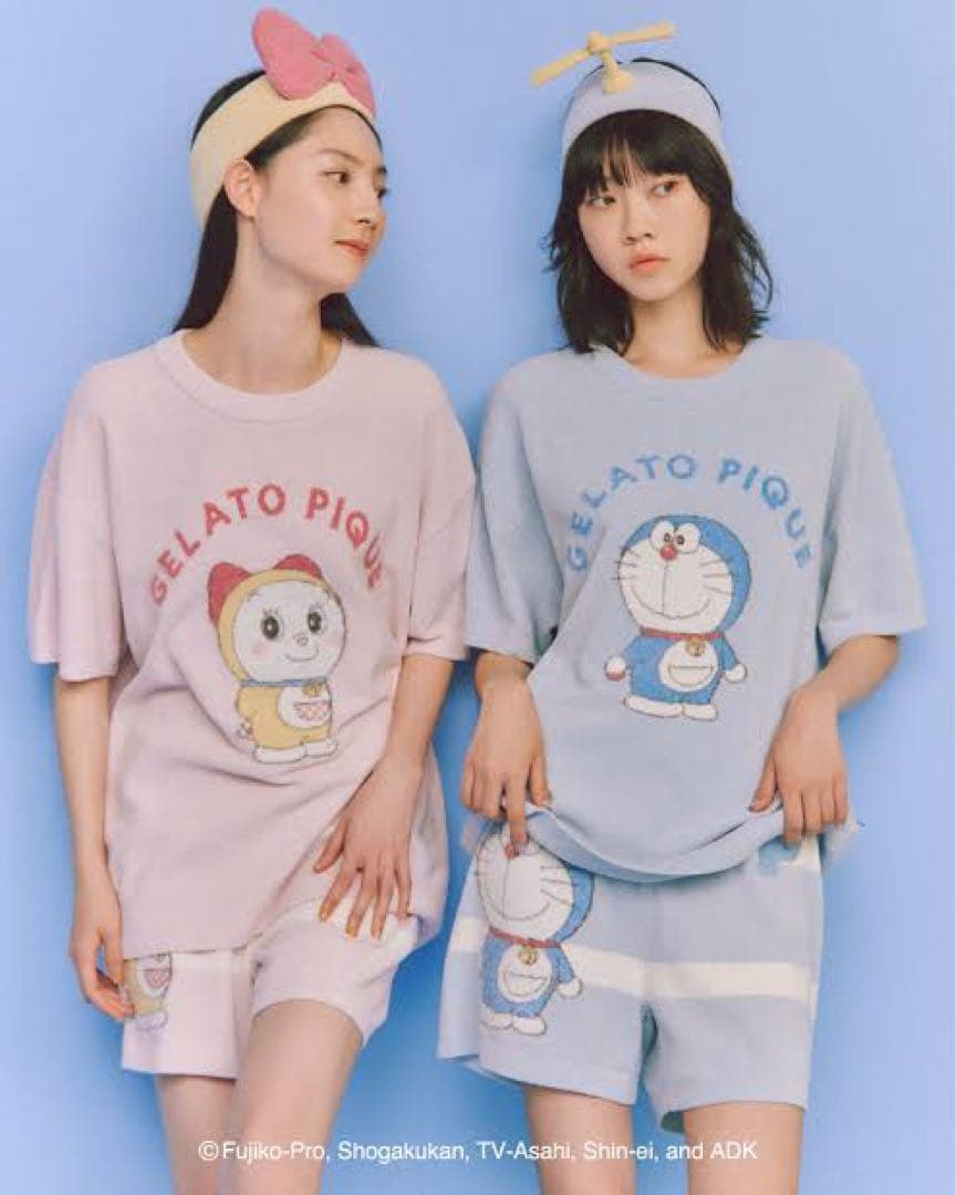 新品♡gelato pique ドラミちゃん プルオーバー&ショートパンツセット
