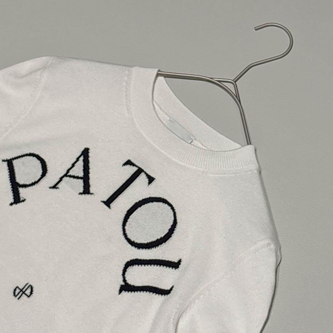 24年購入✨PATOU 半袖ニット クリーニング済 ホワイト Sサイズ
