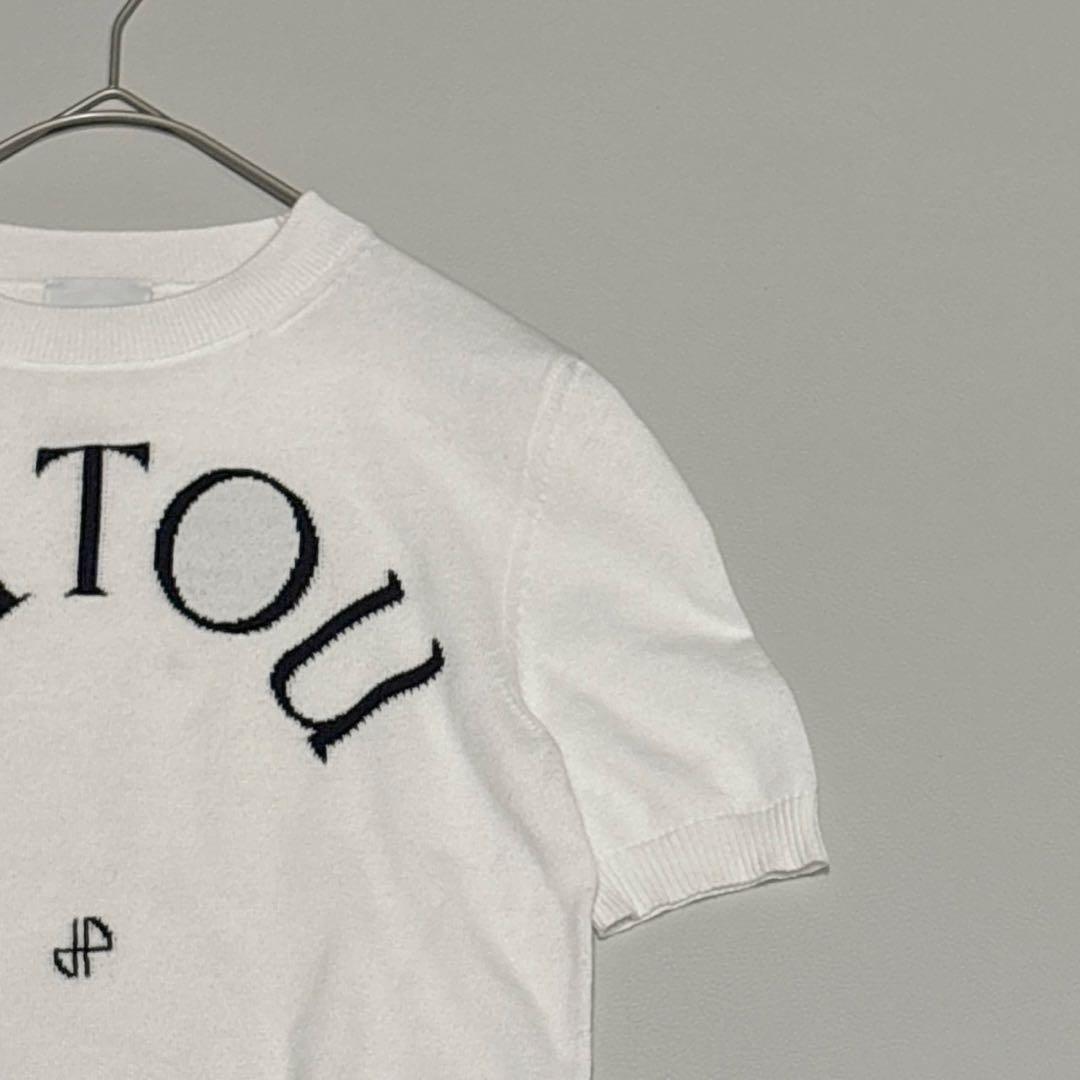 24年購入✨PATOU 半袖ニット クリーニング済 ホワイト Sサイズ