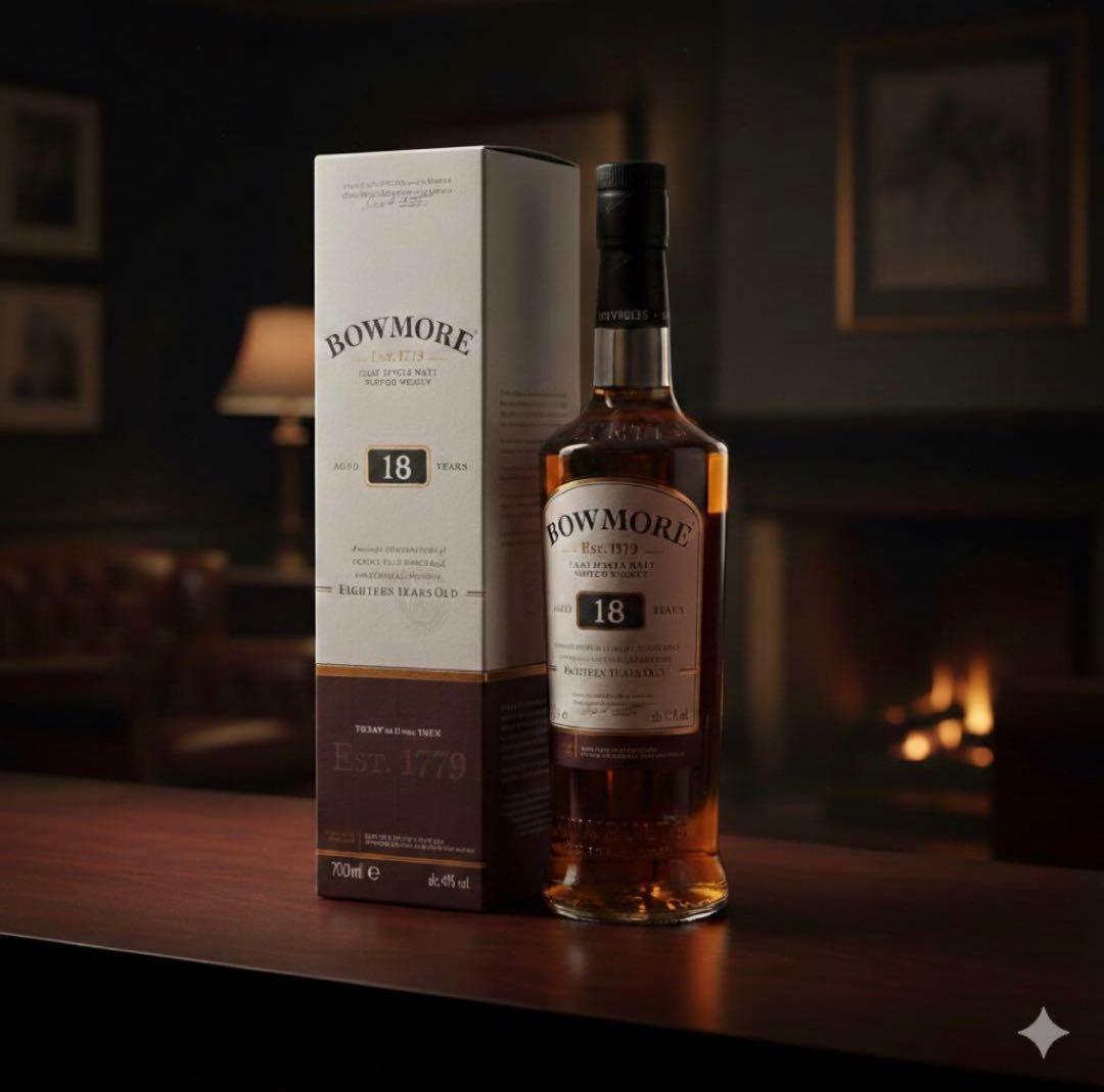 【未開栓品】BOWMORE18年 700ml　シングルモルトウイスキー　ボウモア