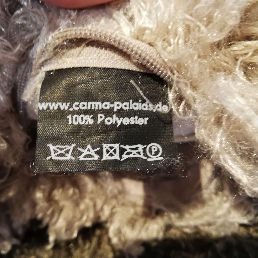 ◇美品　ドイツ製　Carma　クッション　ペア　シープ調　ブラウン