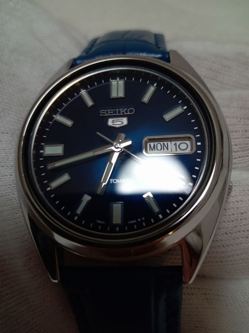 松*ん様 SEIKO5　AUTOMATIC　機械式自動巻　7S26　ネイビー　未