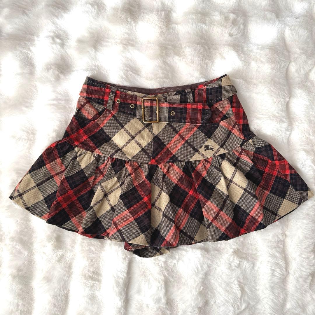 新品　BURBERRY BLUE LABEL チェック柄キュロット 38