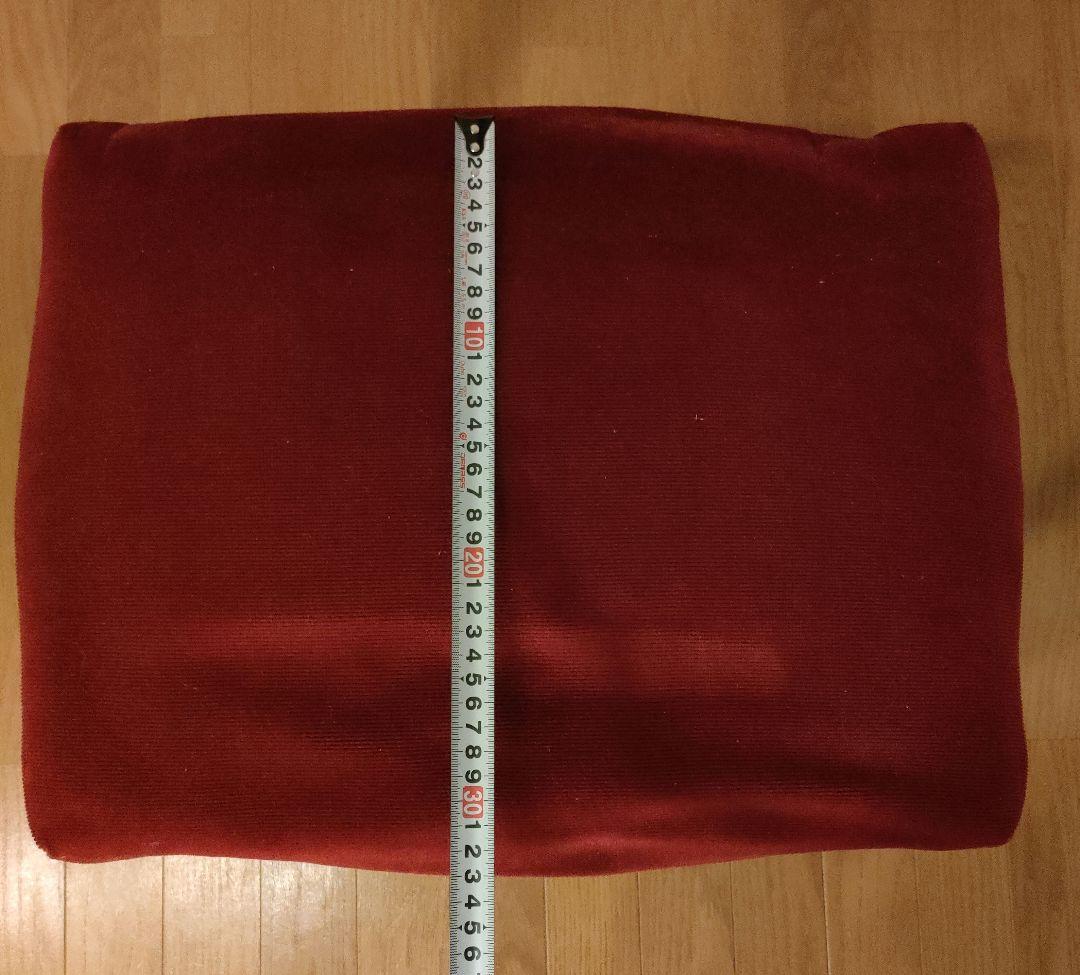 スツール レッド 猫脚 木製 オットマン アンティーク家具 レトロ ②