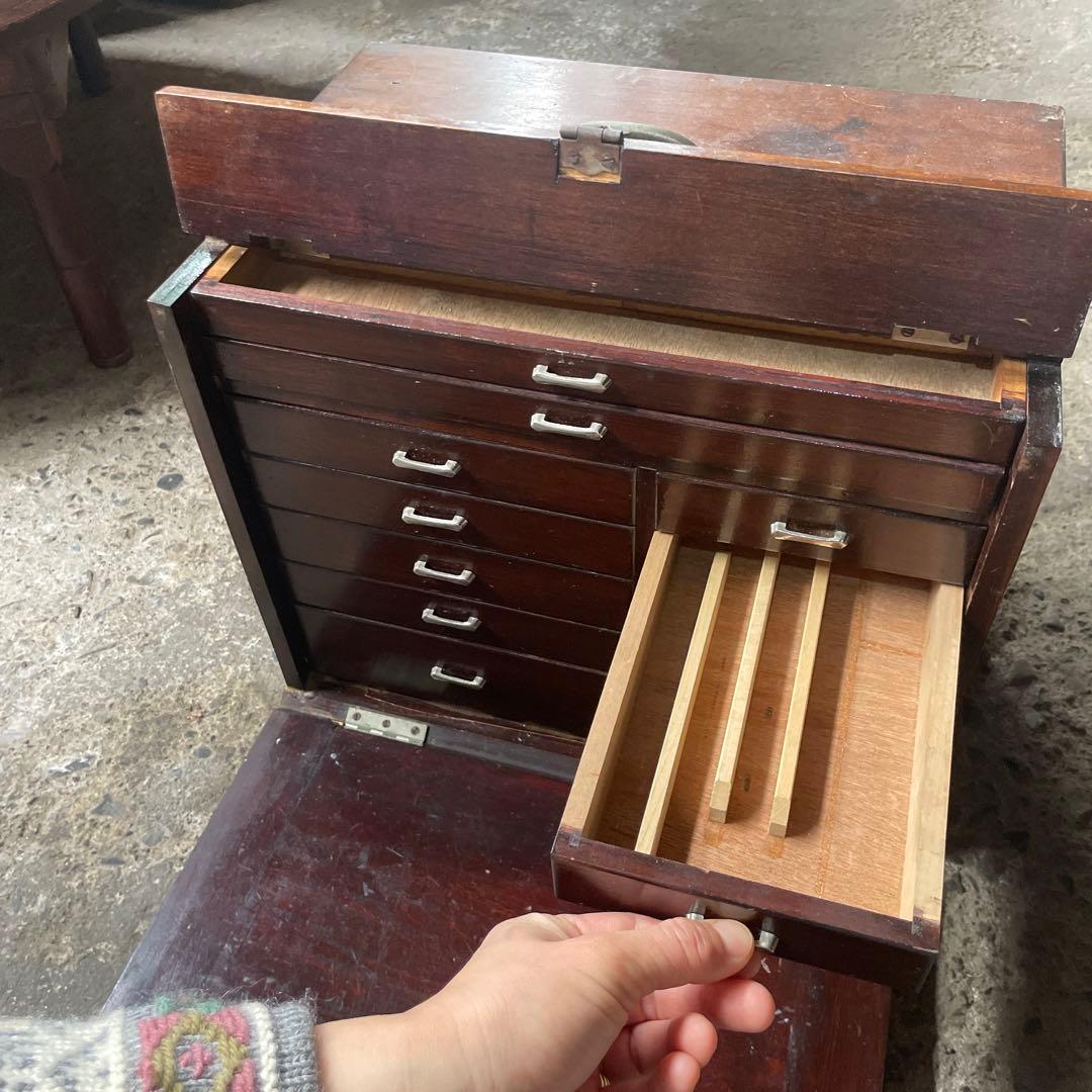 レア　古い歯医者さんの道具箱　古道具