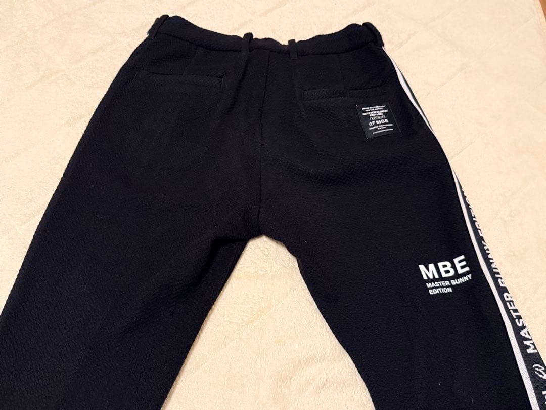 パーリーゲイツ マスターバニー ゴルフパンツ サイズ5（L）/黒 メンズ