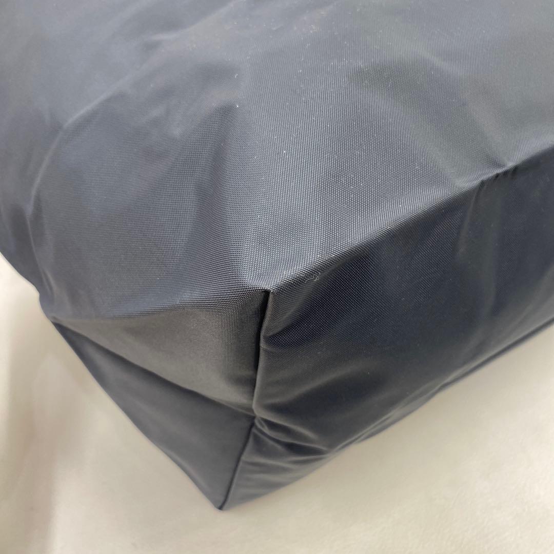 ●636 良品 LONGCHAMP ロンシャン ボストンバッグ グレー 馬 刺繍