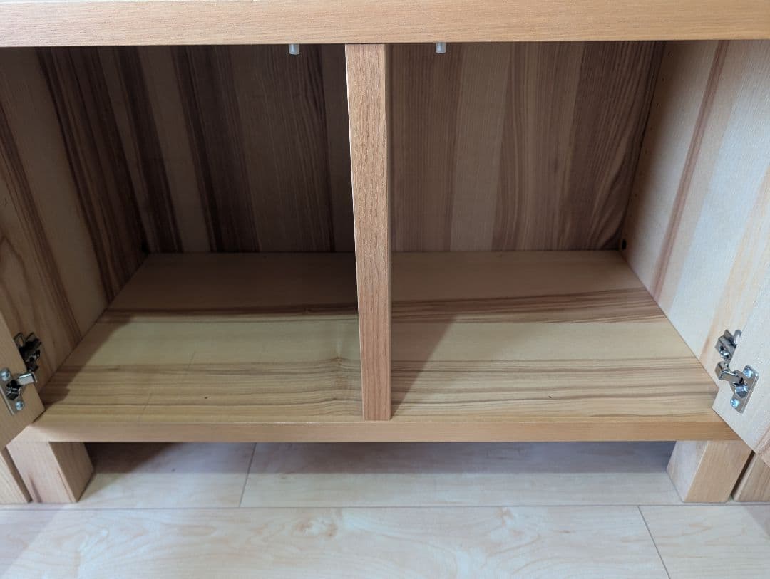 木製収納 ナチュラルウッド 2扉 IKEA Traby（⑤右）
