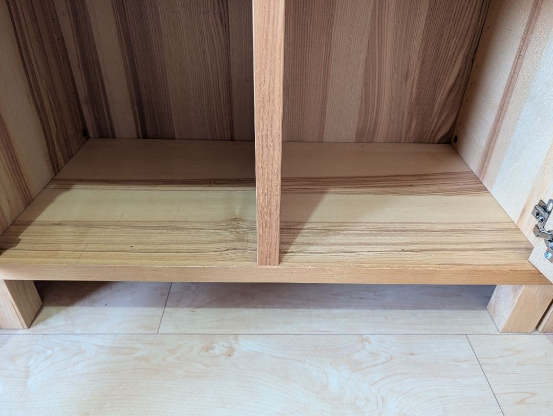 木製収納 ナチュラルウッド 2扉 IKEA Traby（⑤右）