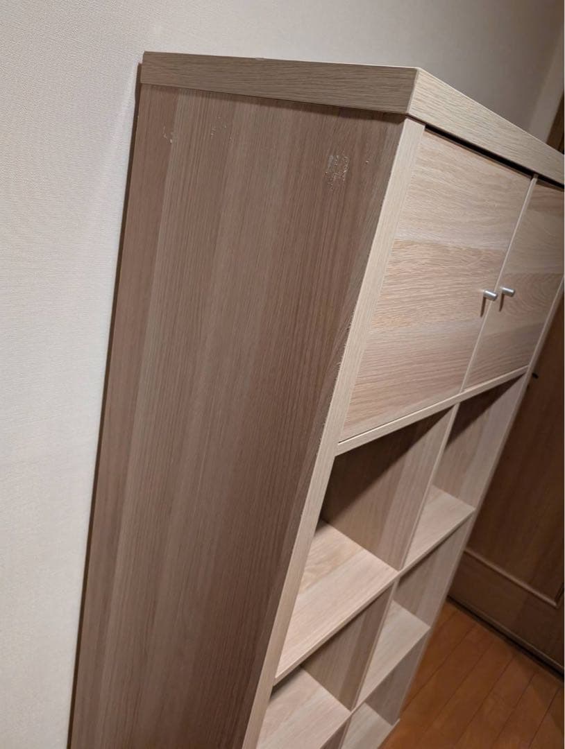 【購入前にコメント】IKEA イケア カラックス 扉 シェルフ 棚家具 ウッド