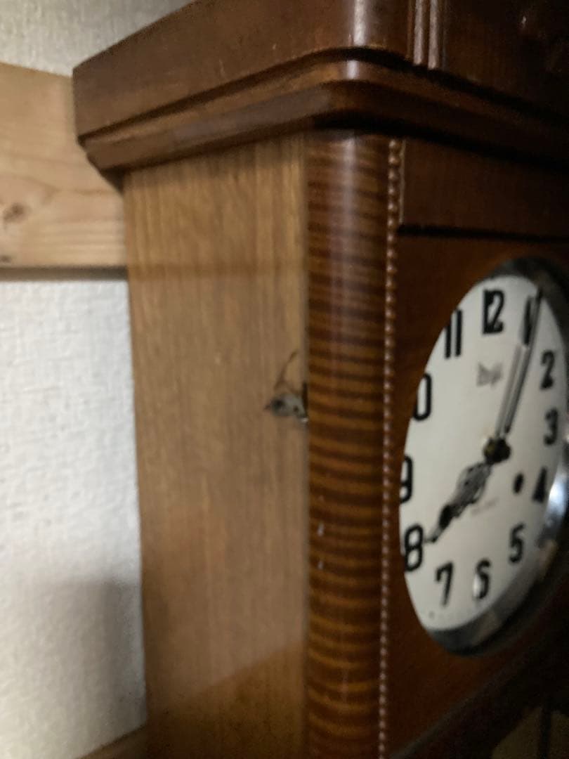 大きなアンティークMeiji柱時計 修復済稼動品