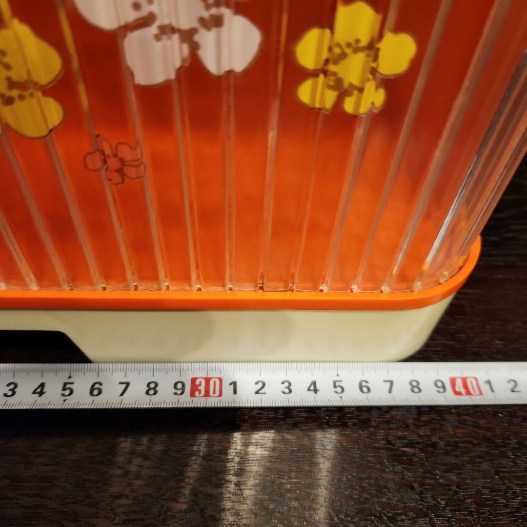 ☘️希少☘️レトロポップ　花柄　蛇腹　調味料ケース✨✨オレンジ色✨✨