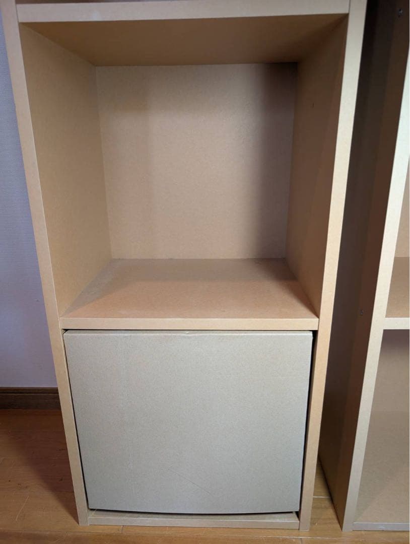 ■送料込■無印良品 パルプボードボックス 34段 棚シェルフ廃盤家具