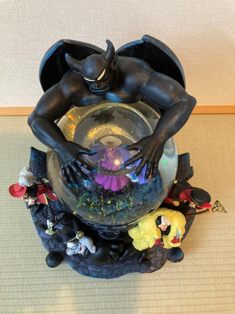 【訳あり】ディズニー ヴィランズ スノードーム オルゴール