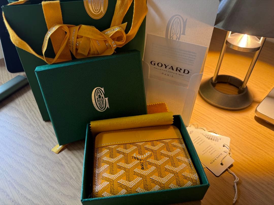 GOYARD ゴヤール ラウンジジップ　財布 イエロー