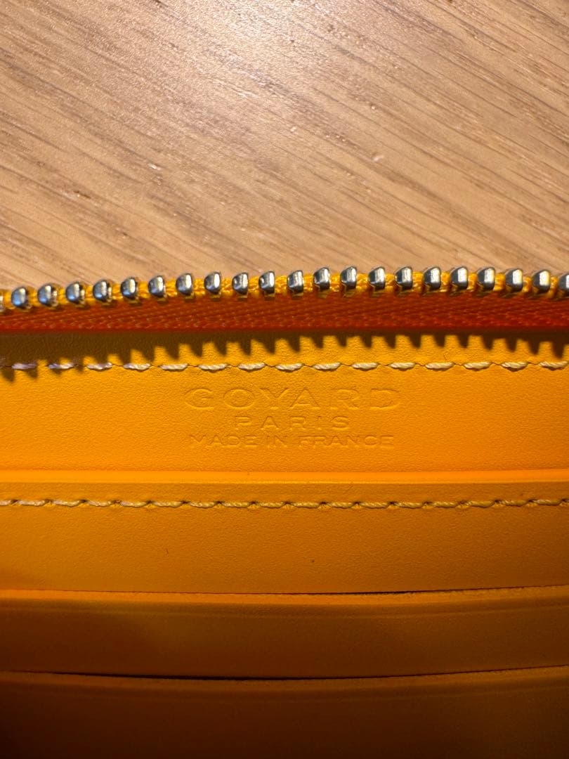GOYARD ゴヤール ラウンジジップ　財布 イエロー