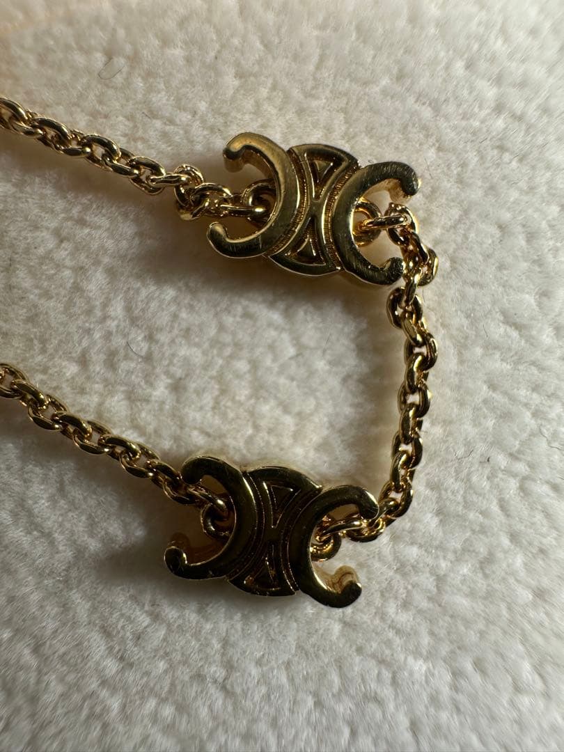 【USED美品】CELINE ミニトリオンフブレスレット ☆値交渉可能品