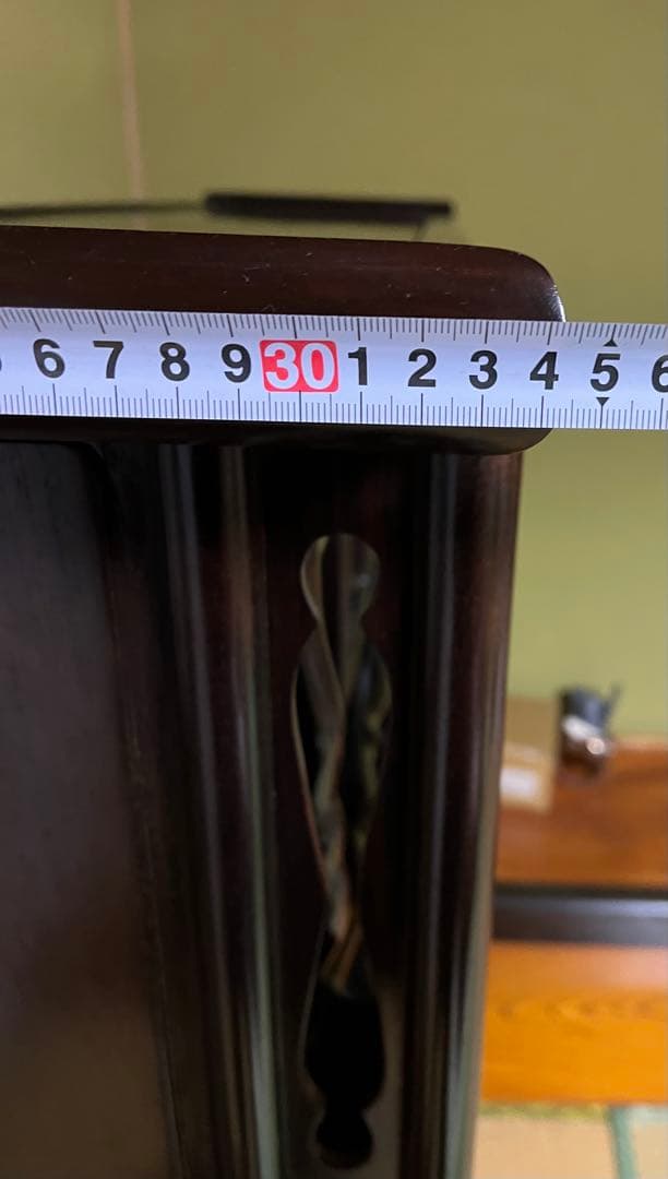 【2/8迄の出品】唐木 棚　無垢 茶棚 高さ違い棚 茶箪笥 レトロ　送料込