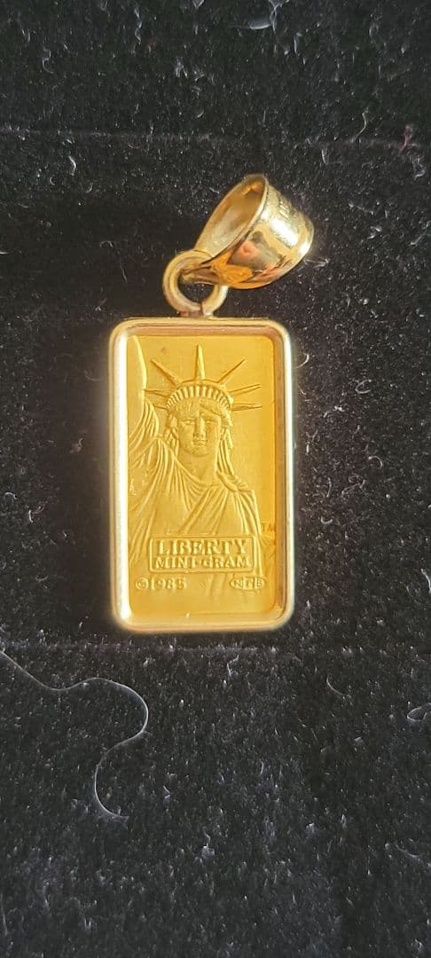 [2/10まで出品]　純金　K24　インゴット 1g　トップ