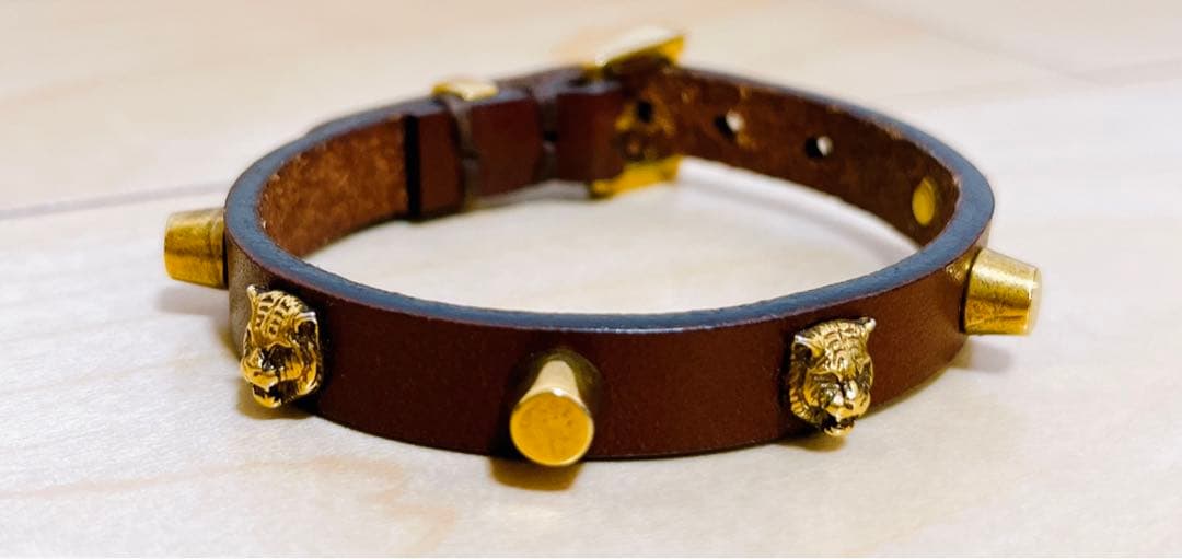 付属品有り◎キャットヘッド×スタッズ★ GUCCI ブレスレット