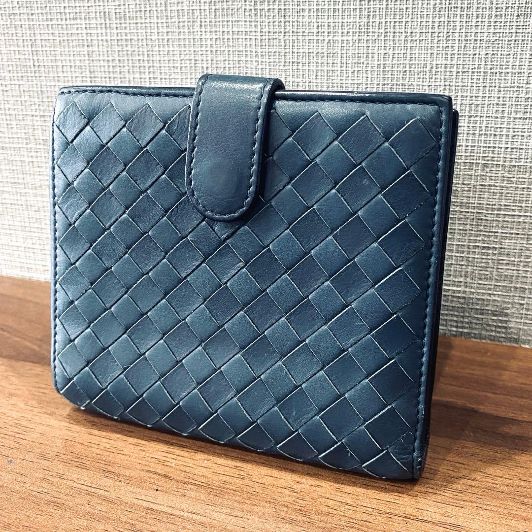 BOTTEGA VENETAボッテガヴェネタ イントレチャート二つ折り財布