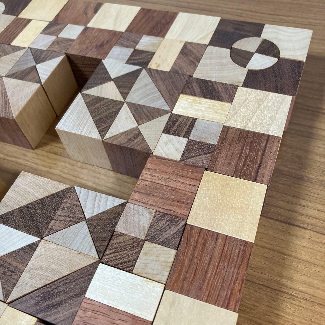 童具館 WAKU-BLOCK 30mm基尺積木、パターンケース 4×4 セット