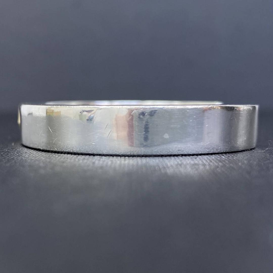 FIRST ARROW'S K18 太陽メタル シルバー 8mm 平打ちバングル