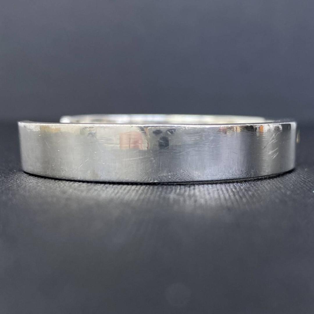 FIRST ARROW'S K18 太陽メタル シルバー 8mm 平打ちバングル