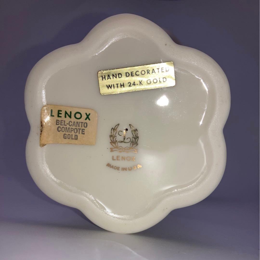 LENOX コンポート皿 24K BEL-CANTO COMPOTE GOLD