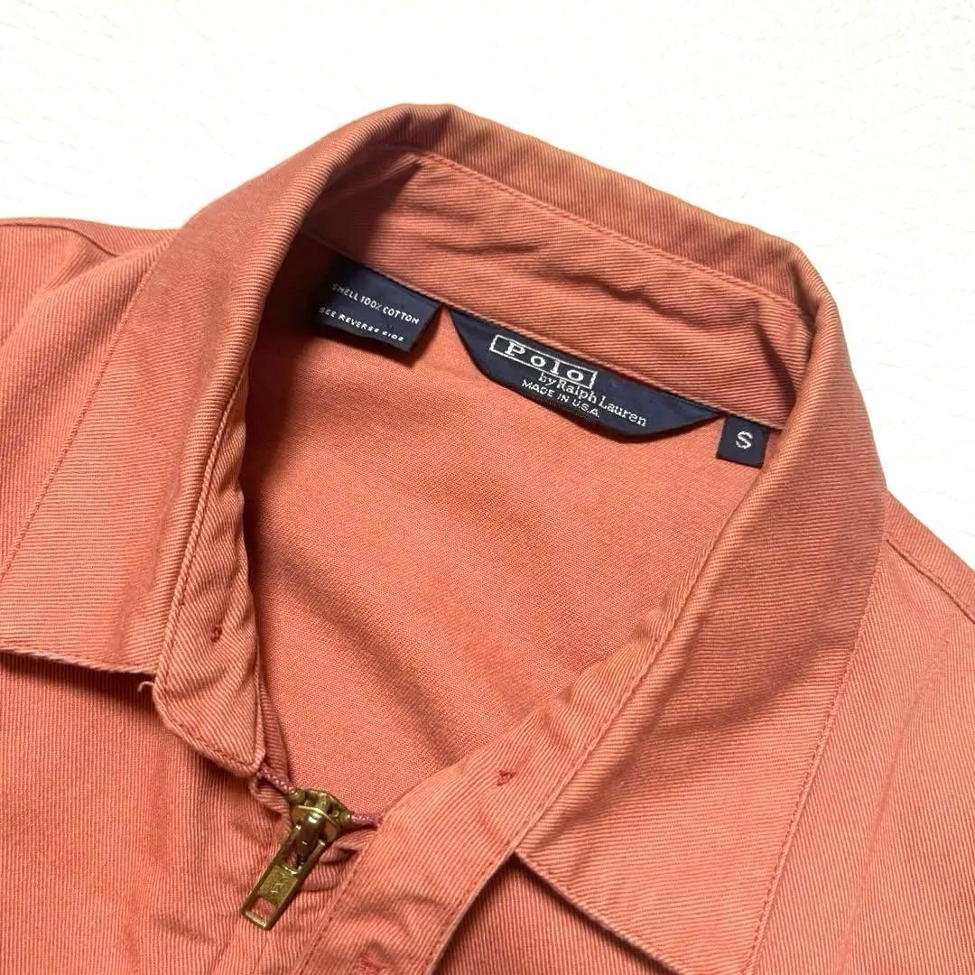 希少 USA製 80s ラルフローレン スイングトップ S オレンジ ポニー刺繍