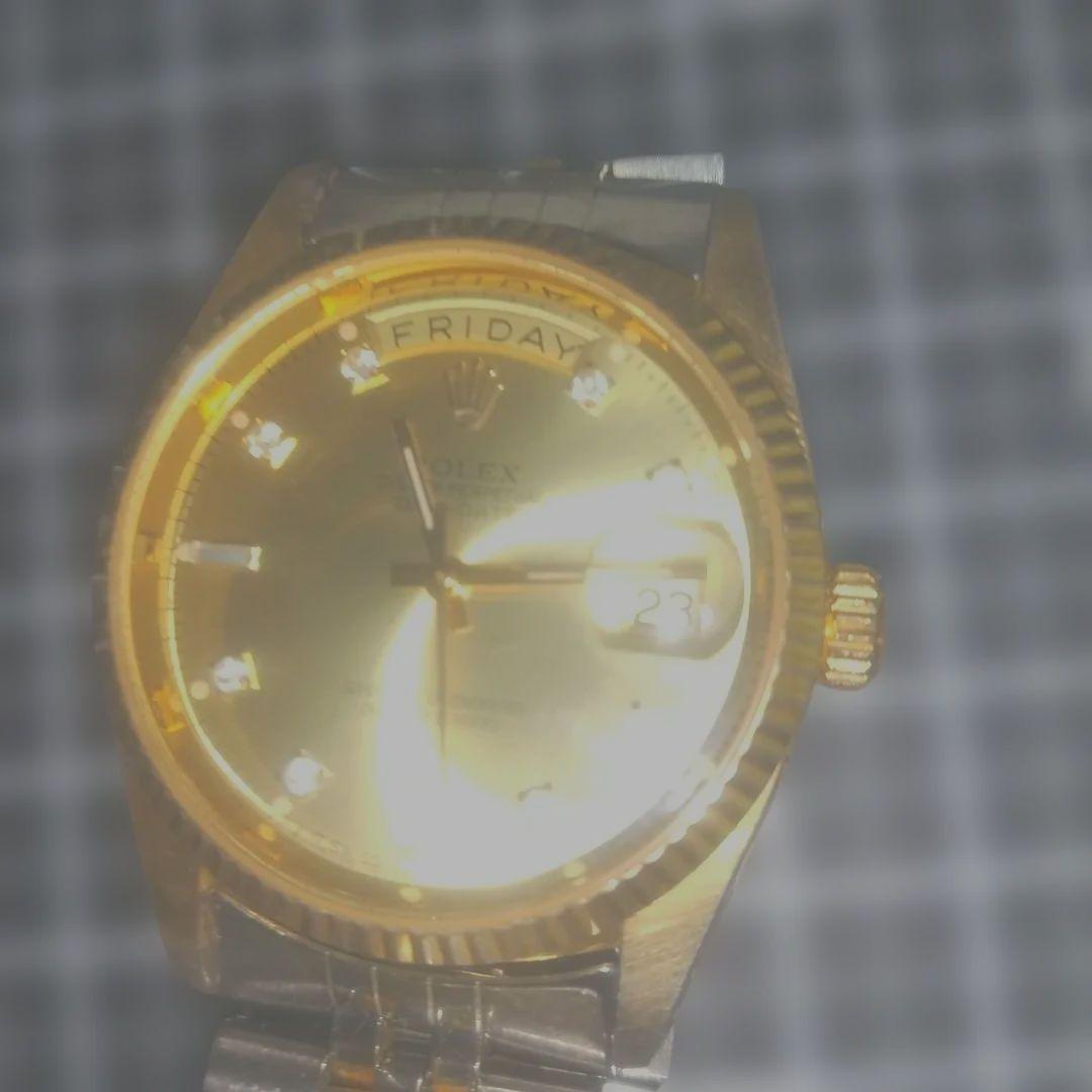 ☆ボコちゃん☆自動巻きデイトジャストタイプゴールド/シルバーの腕時計