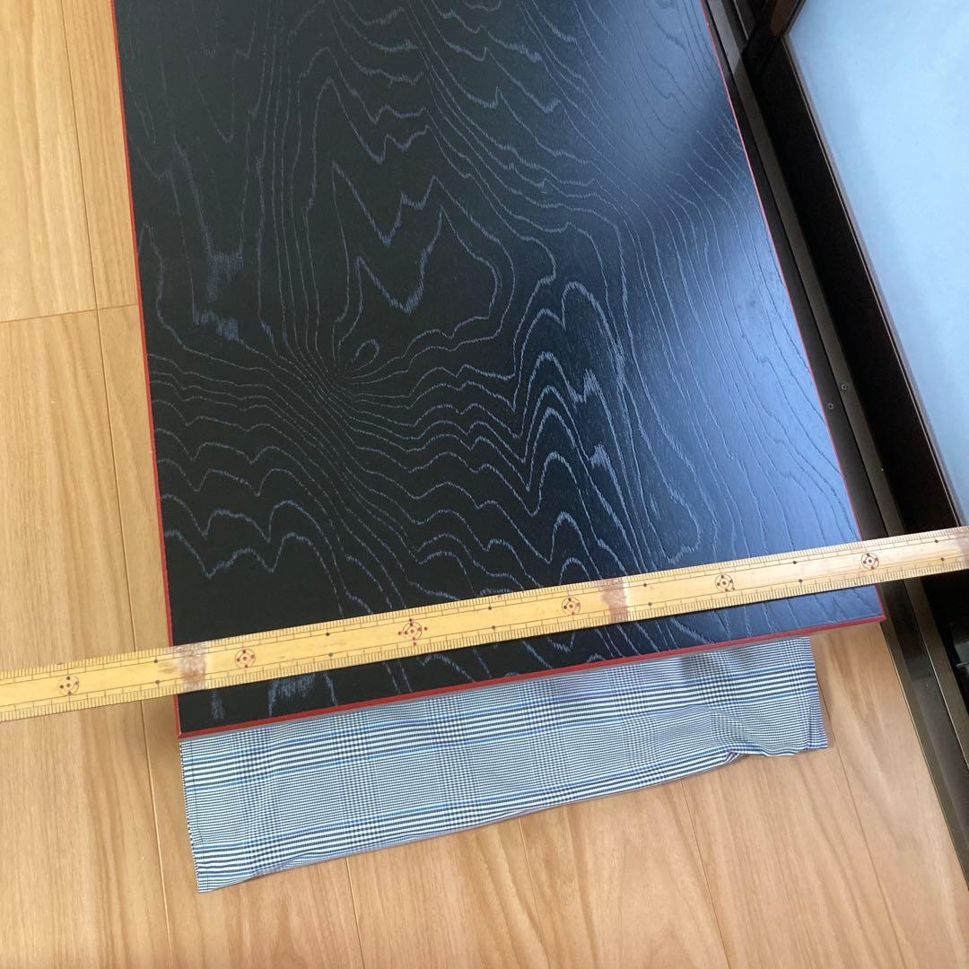 新二月堂型 木製座卓 黒　新品