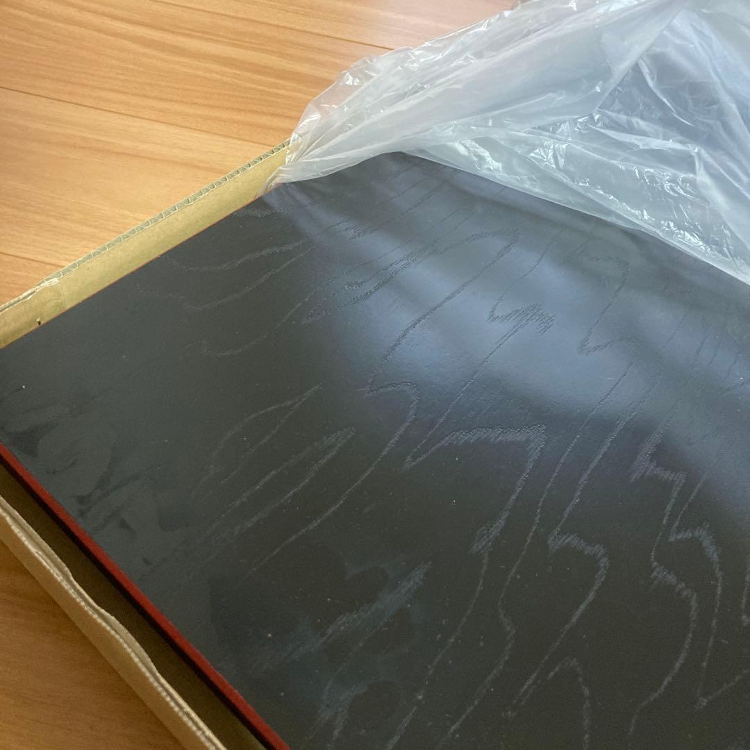 新二月堂型 木製座卓 黒　新品