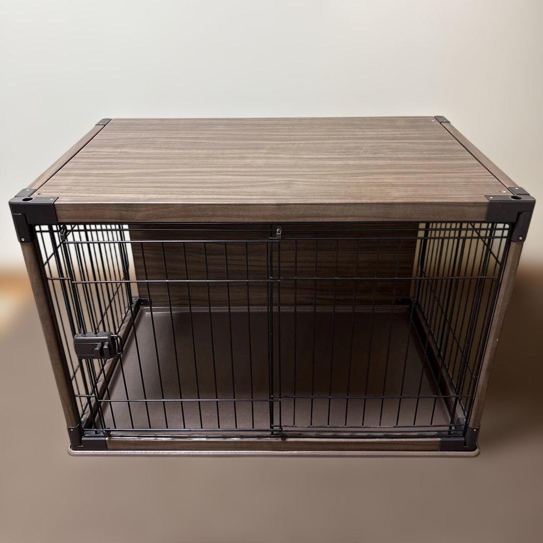 ケージ 犬 アイリスオーヤマ ウッディサークル ブラウン