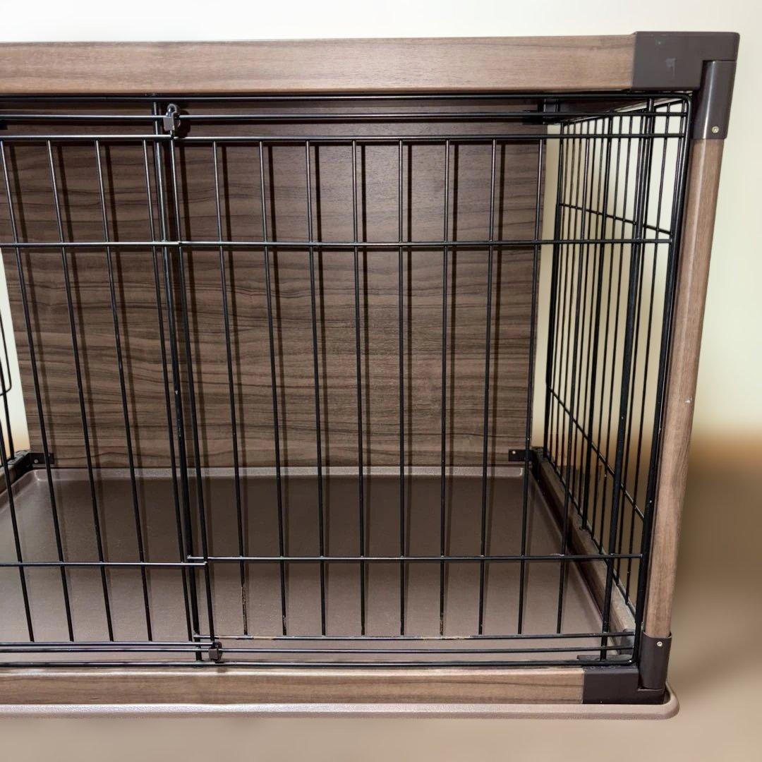 ケージ 犬 アイリスオーヤマ ウッディサークル ブラウン