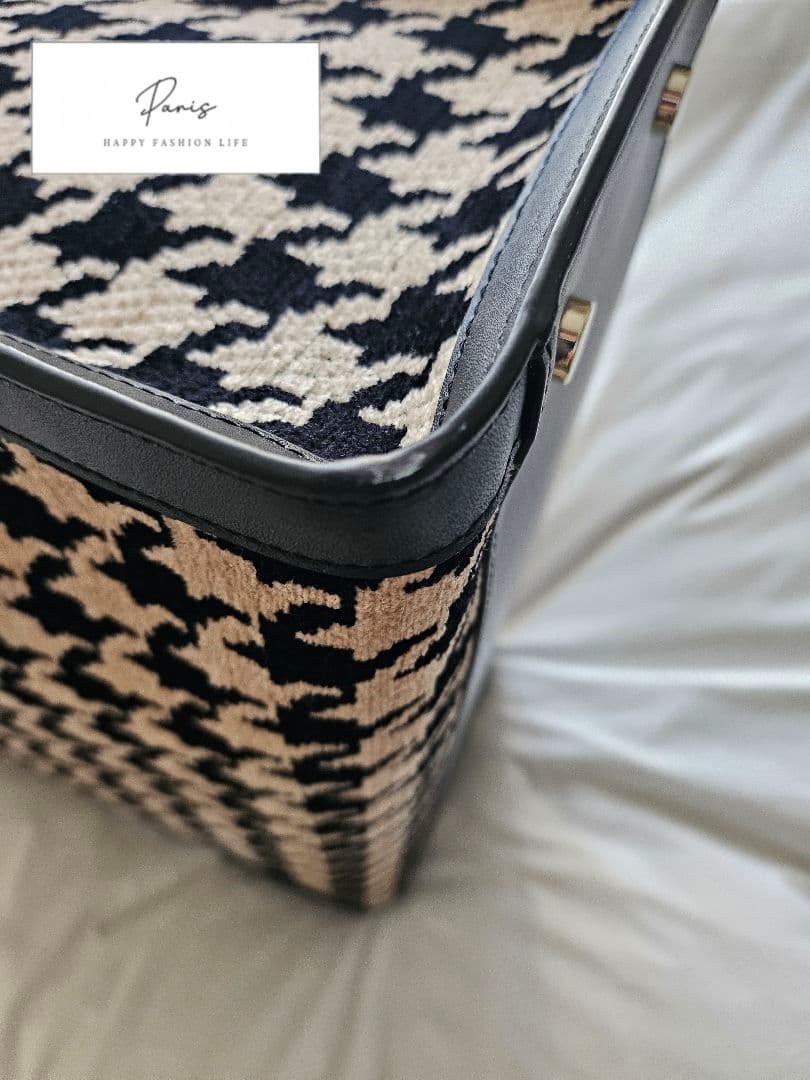 【kate spade】 ハウンドトゥース トートバッグ