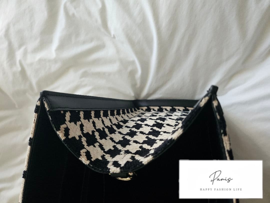 【kate spade】 ハウンドトゥース トートバッグ