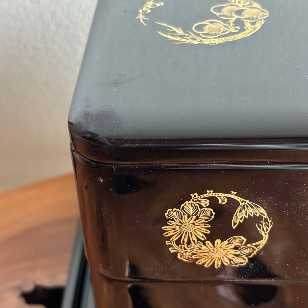 越前塗 御重箱 越前漆器 三段重