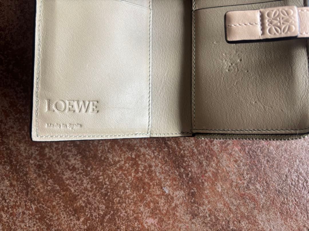 【美品】ロエベ スリムジップ バイフォールド ウォレット ソフトグレインカーフ