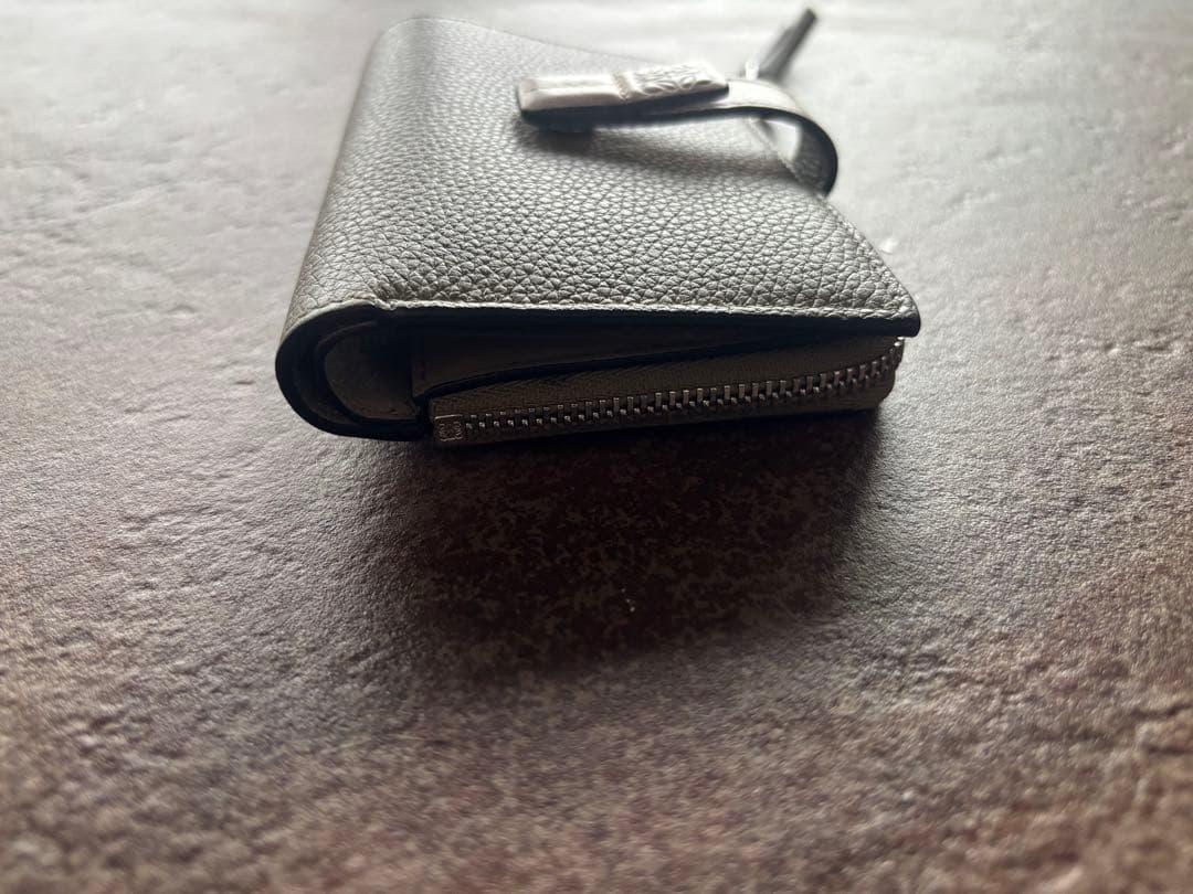 【美品】ロエベ スリムジップ バイフォールド ウォレット ソフトグレインカーフ