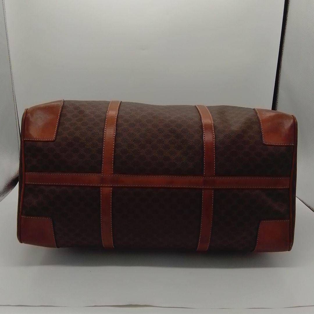 KM025 セリーヌ マカダム ボストンバッグ トリオンフ ゴールド金具